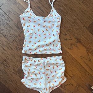 Windsor Pajama Set Hot Dogs & Condiments